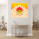 Painting Of Durga Self Adhesive Sticker Poster