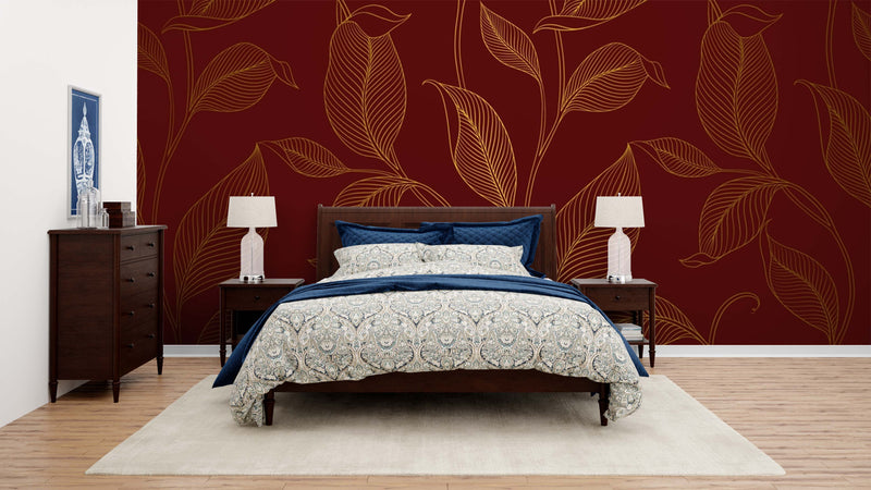 Elegant Leaf Wallpaper