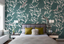 Emerald Canopy Cascade Chinoiserie Wallpaper