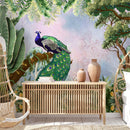 Emerald Peacock Wallpaper