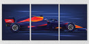 F1 Racing Wall Art, Set Of 3