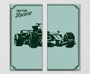 F1 Racing Wall Art, Set Of 2
