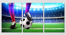 Professional Football Art, Set Of 3