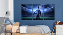 Footballer Blue Stadium, Set Of 3