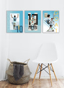 Football Wall Art 7, Set Of 3