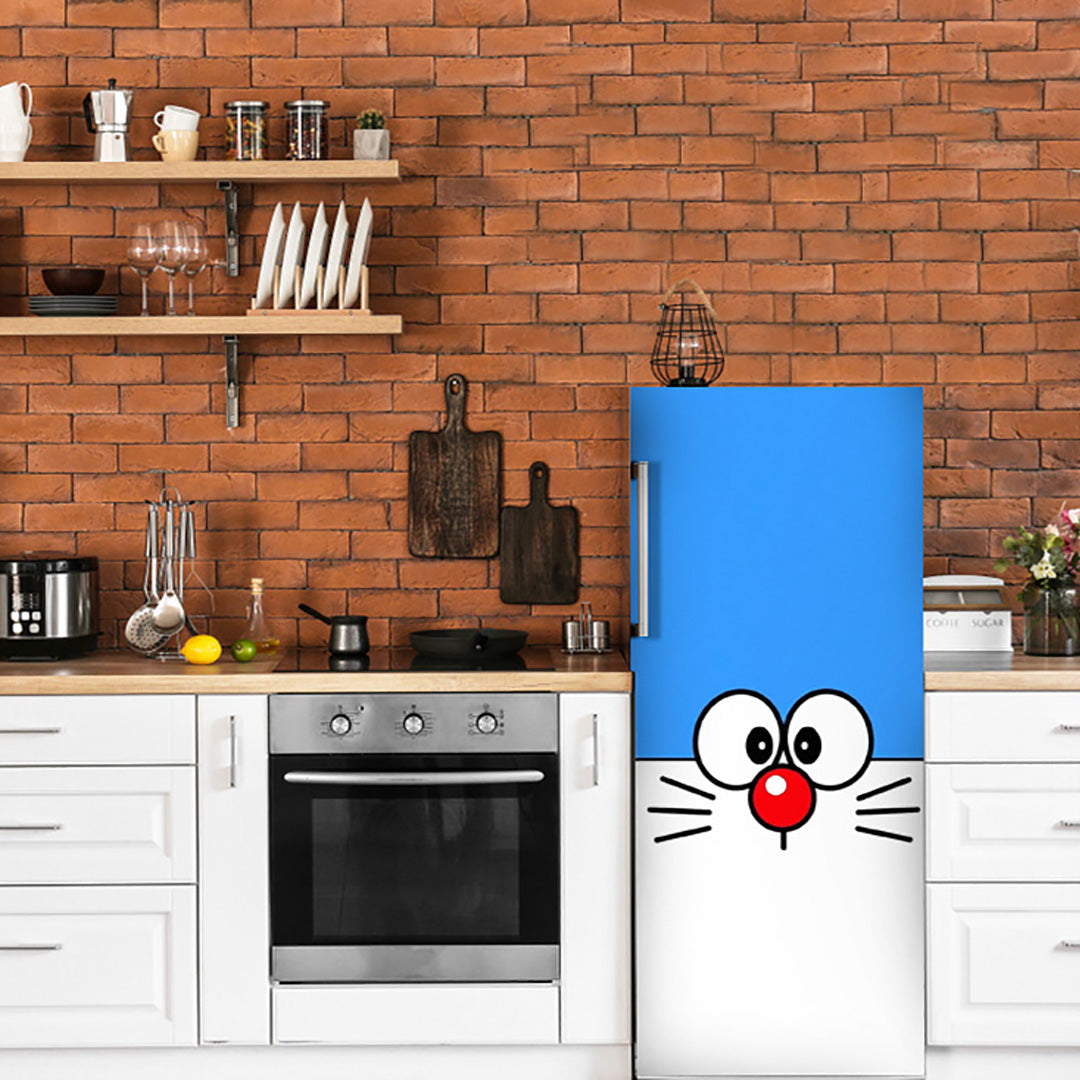 Dora Red Nose Anime Self Adhesive Sticker For Refrigerator