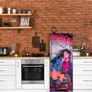 Krishna With Flute Anime Self Adhesive Sticker For Refrigerator