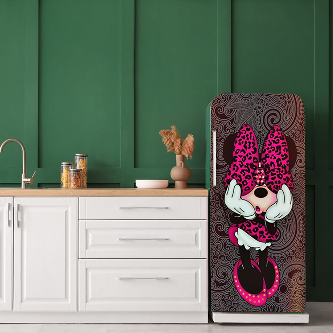 Shy Mickey Anime Self Adhesive Sticker For Refrigerator