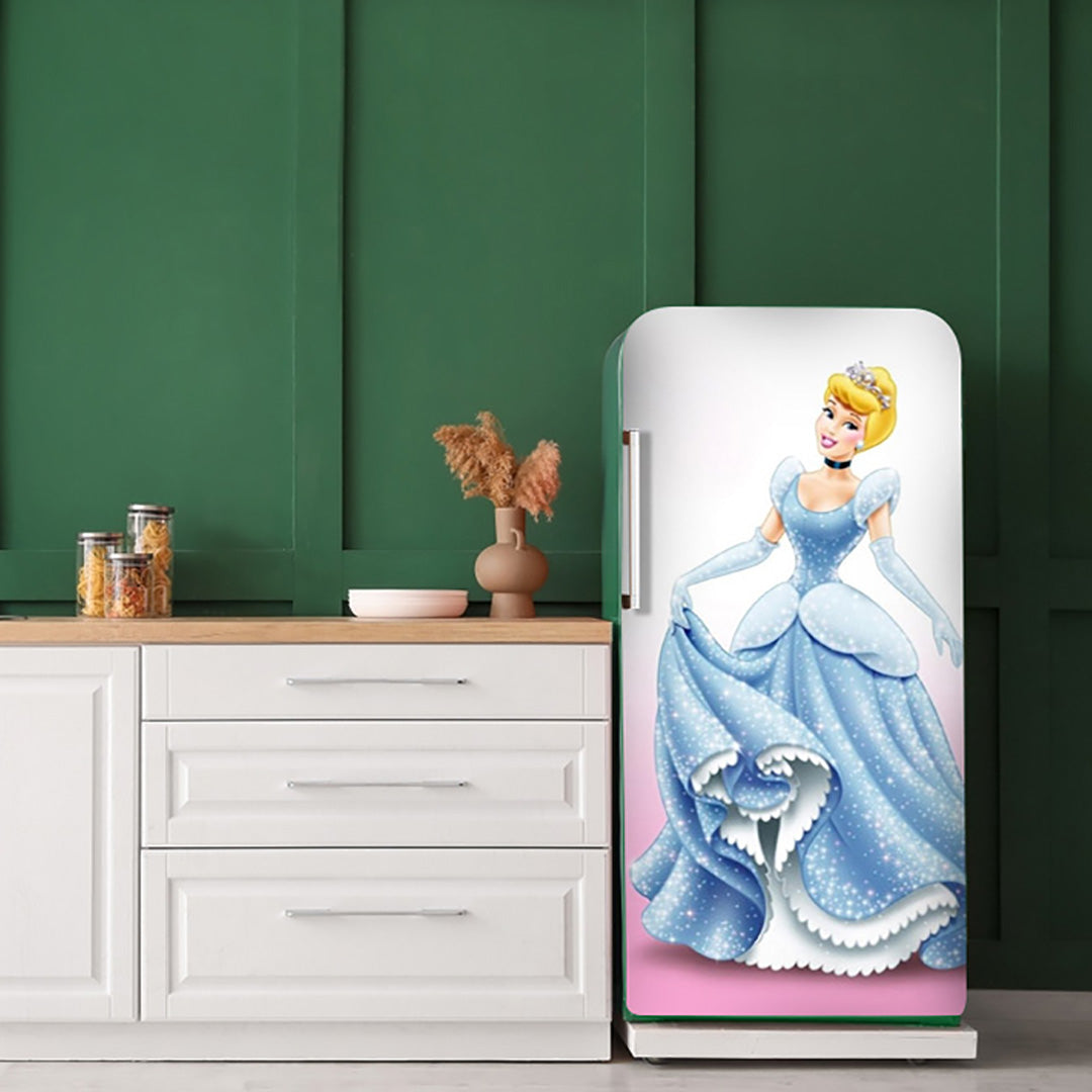 Barbie Doll Anime Self Adhesive Sticker For Refrigerator