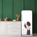 Dog Love Anime Self Adhesive Sticker For Refrigerator