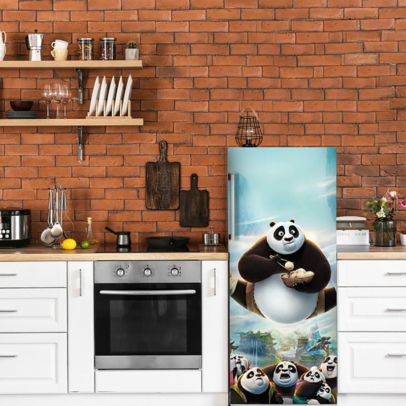 Hanging Panda Anime Self Adhesive Sticker For Refrigerator