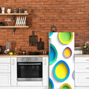 Colourful Oval Shape Self Adhesive Sticker For Refrigerator