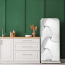 White 3D Self Adhesive Sticker For Refrigerator