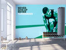 Never Give up Custiomised Wallpaper for wall
