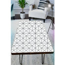 Line Texture On White Self Adhesive Sticker For Table
