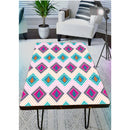 Leafs In Diamond Shape Art Self Adhesive Sticker For Table