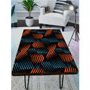 Red Blue Mix Line Art Self Adhesive Sticker For Table