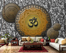 Om Symbol Brown Wallpaper