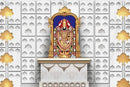 Golden Tirupati Balaji Pooja Room Wallpaper