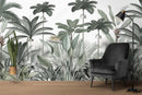 Grey Tropical Wallpaper