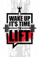 Wake Up Its Time To Lift Gym Wallpaper