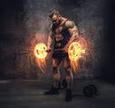 Fire Aesthetics Man Gym Wallpaper