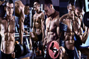 Man Working Hard Gym Wallpaper