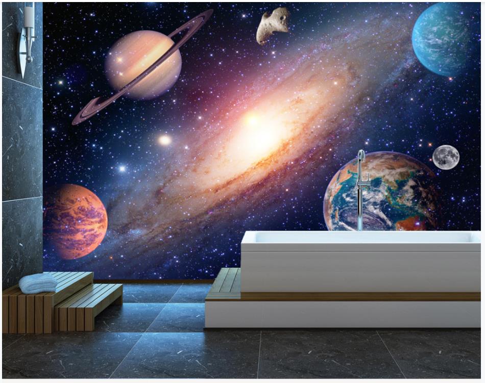 Star Sky Planets Wallpaper wall covering