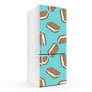 Cream Biscuits Art Self Adhesive Sticker For Refrigerator