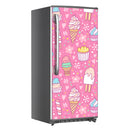 Ice Creams Art Self Adhesive Sticker For Refrigerator