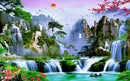 Forest Waterfall Customised Wallpaper for wall