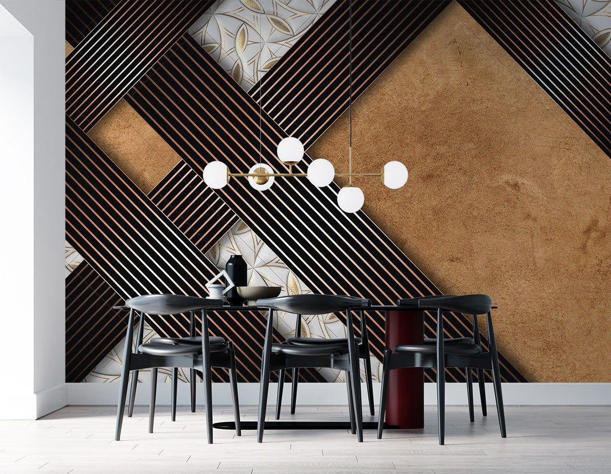 Wooden Pattern 3D Wallpaper