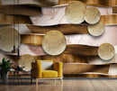 Wood Textured Customised Wallpaper wall covering