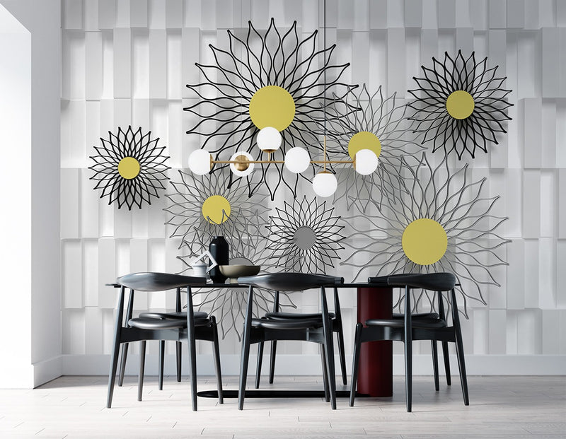 Wired Sculpture Flowers wallpaper for wall