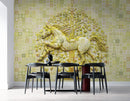 Running Horse Circular wallpaper for wall