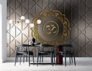 Golden OM Customised wallpaper for wall