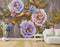 Voilet and Pink Rose wallpaper for wall