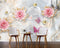 Pink Roses With Golden Petals wallpaper for wall