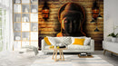 Buddha On Stoned Brick Wall Wallpaper for wall