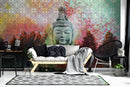 Mural Printed Buddha Wallpaper