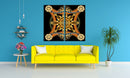 Golden Pattern Art, Set Of 2