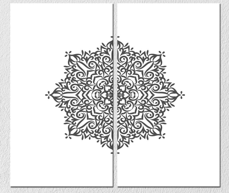 Simple Mandala Art, Set Of 2