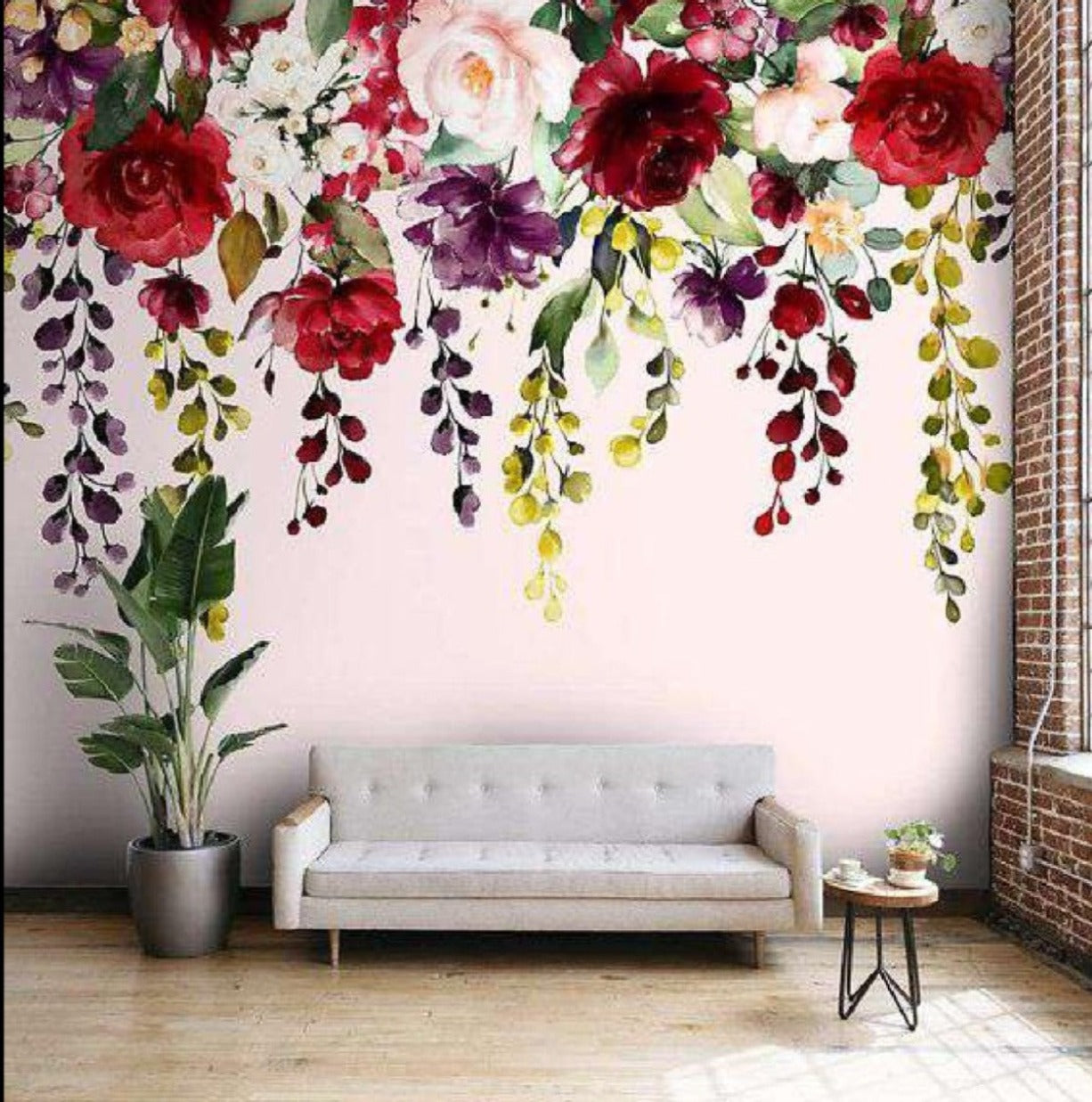 Colorful Rose White Background Wallpaper