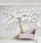 White Floral Tree Wallpaper