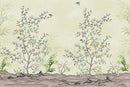 Ivory Leaf Illusion Chinoiserie Wallpaper