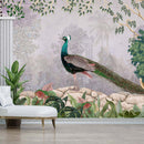 Jeweled Peacock Wallpaper
