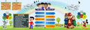 Kids Learning Nursery Wallpaper