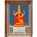 Sitting Laxmi Art Self Adhesive Sticker Poster