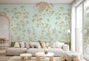 Lemongrass Lantern Chinoiserie Wallpaper