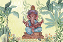 Lord Ganesh Pooja Room Wallpaper